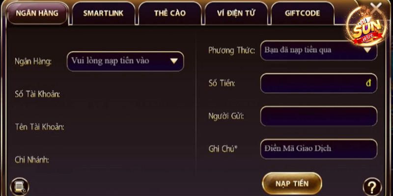 Nạp tiền Sunwin Những lỗi thường gặp khi Nạp tiền Sunwin và cách xử lý