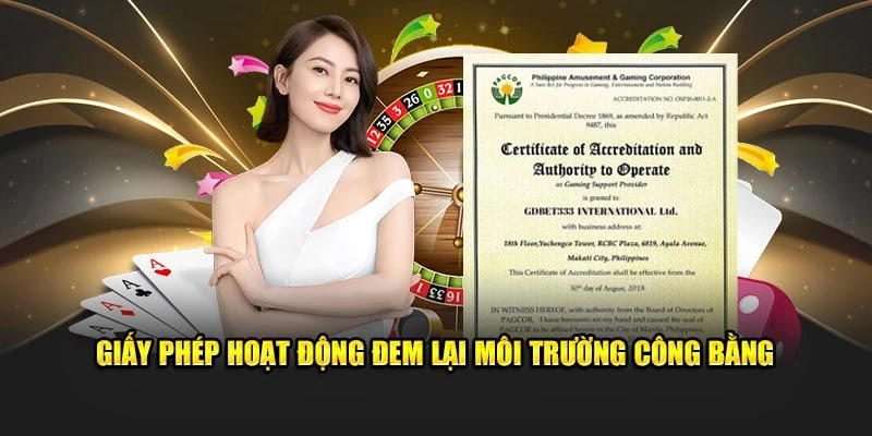 giấy phép hoạt động Tầm quan trọng của giấy phép hoạt động đối với người chơi